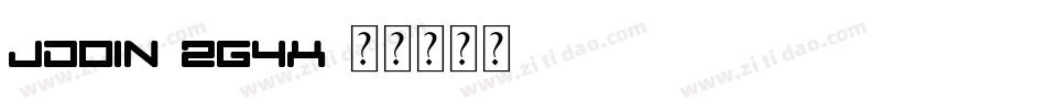 JdDin-2G4X字体转换