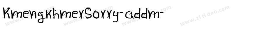KmengkhmerSorry-addm字体转换