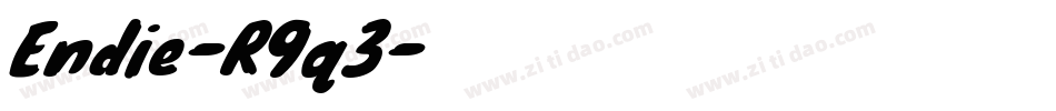 Endie-R9q3字体转换