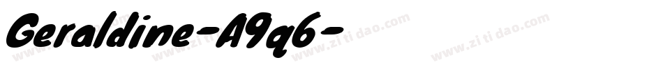 Geraldine-A9q6字体转换