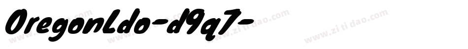 OregonLdo-d9q7字体转换
