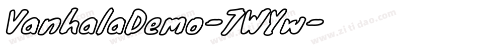 VanhalaDemo-7WYw字体转换