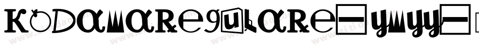 KodamaRegulare-YMyy字体转换