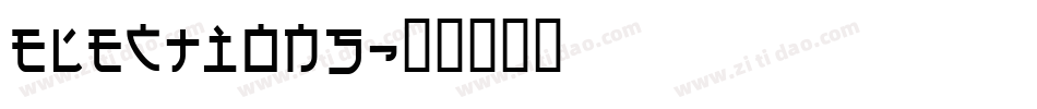Elections字体转换