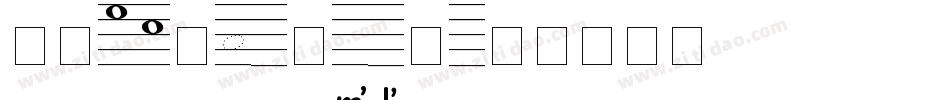 Kodaly-KEY7字体转换