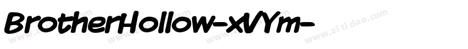 BrotherHollow-xVYm字体转换