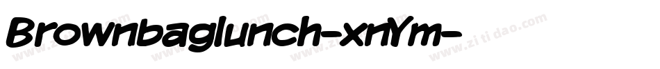 Brownbaglunch-xnYm字体转换