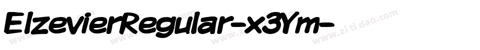 ElzevierRegular-x3Ym字体转换