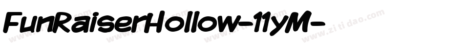 FunRaiserHollow-11yM字体转换