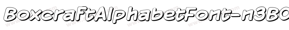 BoxcraftAlphabetFont-n3B0字体转换