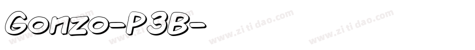 Gonzo-P3B字体转换 Gonzo-P3B字体转换