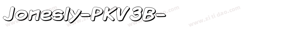 Jonesly-PKV3B字体转换 Jonesly-PKV3B字体转换