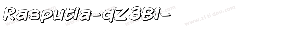 Rasputia-qZ3B1字体转换 Rasputia-qZ3B1字体转换