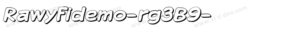 Rawyfidemo-rg3B9字体转换 Rawyfidemo-rg3B9字体转换