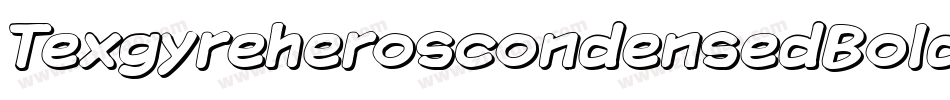 TexgyreheroscondensedBolditalic-R3B6字体转换
