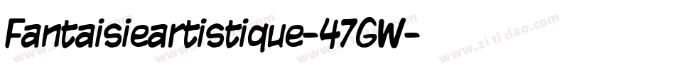Fantaisieartistique-47GW字体转换
