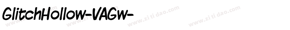 GlitchHollow-VAGw字体转换