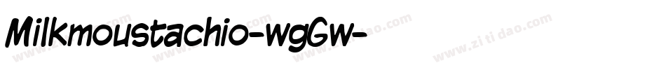 Milkmoustachio-wgGw字体转换