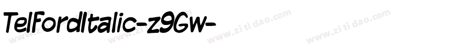TelfordItalic-z9Gw字体转换