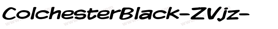 ColchesterBlack-ZVjz字体转换