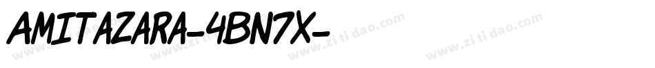 Amitazara-4Bn7x字体转换