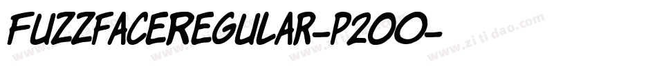 FuzzfaceRegular-p20O字体转换