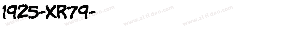 1925-Xr79字体转换