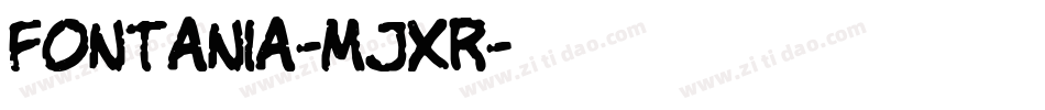 Fontania-MjXr字体转换