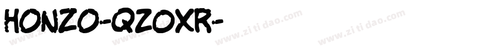 Honzo-qZ0xr字体转换