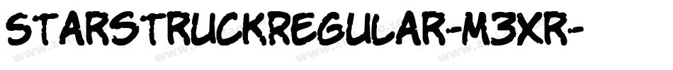 StarstruckRegular-M3Xr字体转换