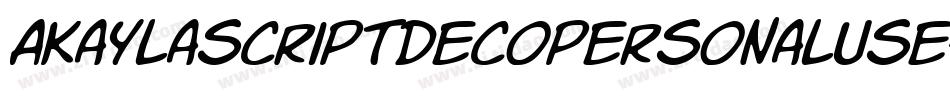 Akaylascriptdecopersonaluse-JD1M字体转换