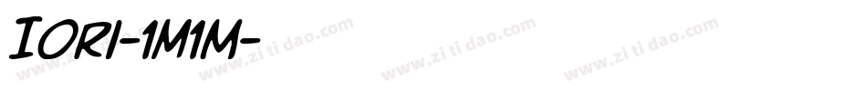 Iori-1m1M字体转换