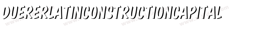 Duererlatinconstructioncapitals-jrXy字体转换