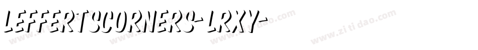 LeffertsCorners-LRXy字体转换