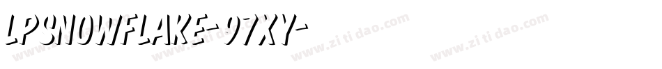 Lpsnowflake-97xy字体转换