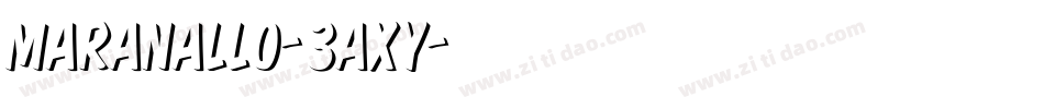 Maranallo-3aXy字体转换