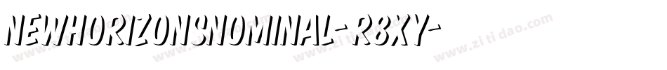 NewHorizonsNominal-r8Xy字体转换