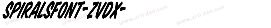 SpiralsFont-zVdX字体转换