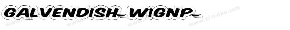 Galvendish-w1GnP字体转换