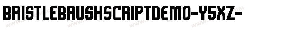BristleBrushScriptDemo-y5xZ字体转换