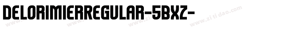 DelorimierRegular-5BXz字体转换