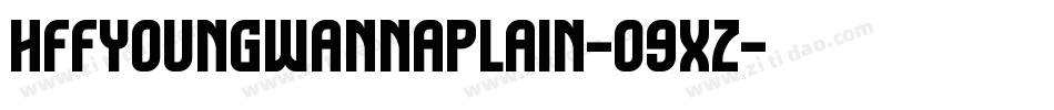 HffYoungWannaPlain-09Xz字体转换