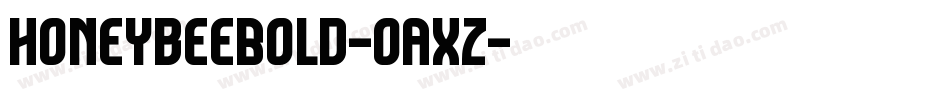 HoneybeeBold-oAXz字体转换