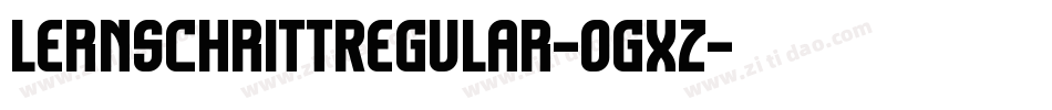 LernschrittRegular-0gXz字体转换