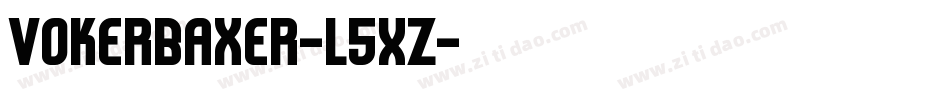 VokerBaxer-l5XZ字体转换