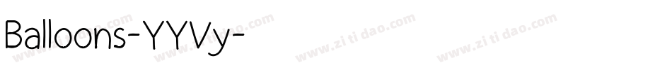 Balloons-YYVy字体转换