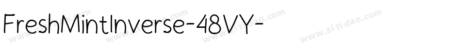 FreshMintInverse-48VY字体转换