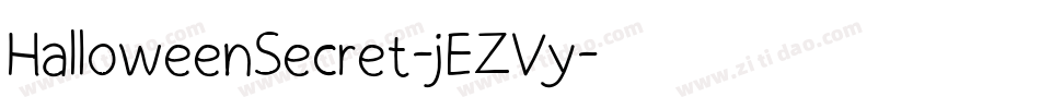 HalloweenSecret-jEZVy字体转换