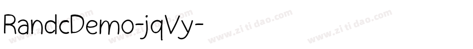 RandcDemo-jqVy字体转换 RandcDemo-jqVy字体转换