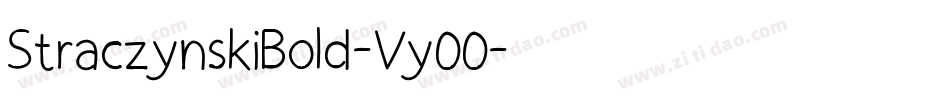 StraczynskiBold-Vy00字体转换